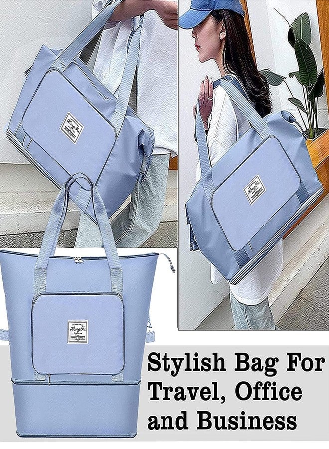 Agroha Nylon 40 cm Travel Duffel Bag, Expandable Folding Travel Bag for Women, Lightweight Waterproof Carry Overnight Luggage Bag for Travel Multicolor (Colour As per Availability) (Multicolored1) - Image 4